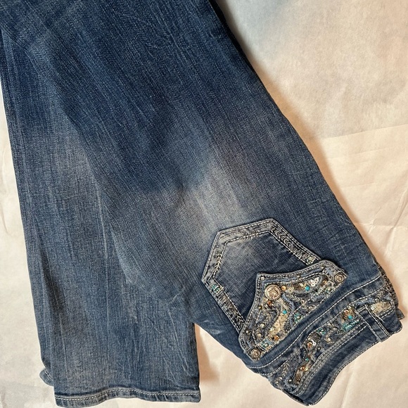 Grace Blue Boot Cut Jeans - Picture 6 of 6